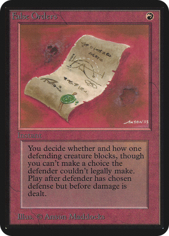 False Orders (LEA-)  - Limited Edition Alpha