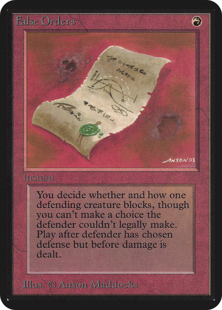 False Orders (LEA-)  - Limited Edition Alpha