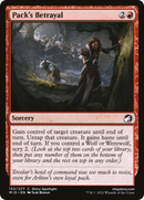 Pack's Betrayal (MID-153)  Foil - Innistrad: Midnight Hunt