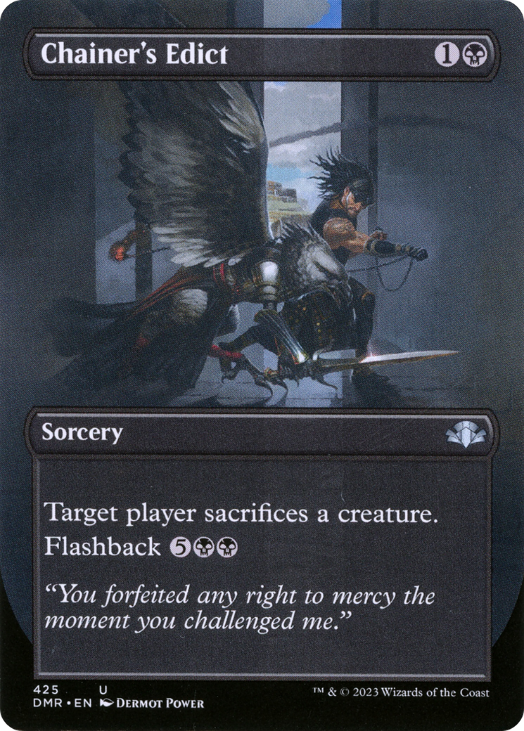 Chainer's Edict (Borderless) (DMR-425)  - Dominaria Remastered