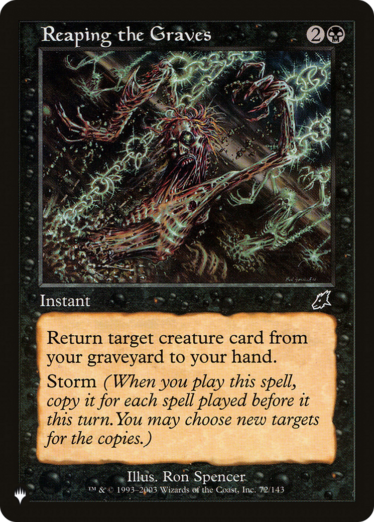 Reaping the Graves (LIST-SCG-72)  - The List