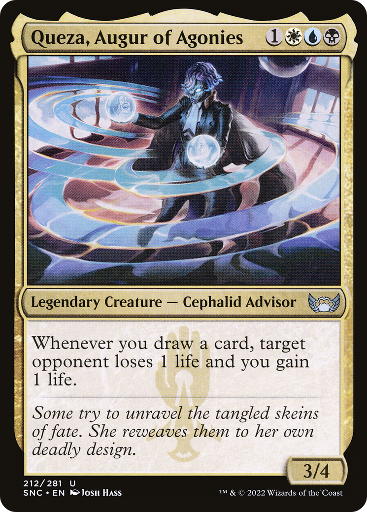 Queza, Augur of Agonies (SNC-212)  Foil - Streets of New Capenna