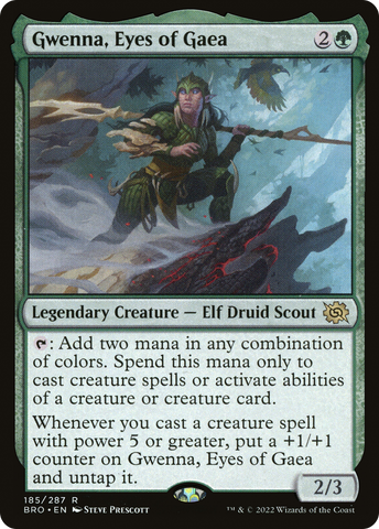 Gwenna, Eyes of Gaea (BRO-185)  Foil - The Brothers' War