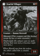 Fearful Villager (DBL-424)  - Innistrad: Double Feature: (Double Faced Transform)