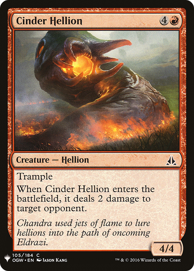 Cinder Hellion (LIST-105)  - The List