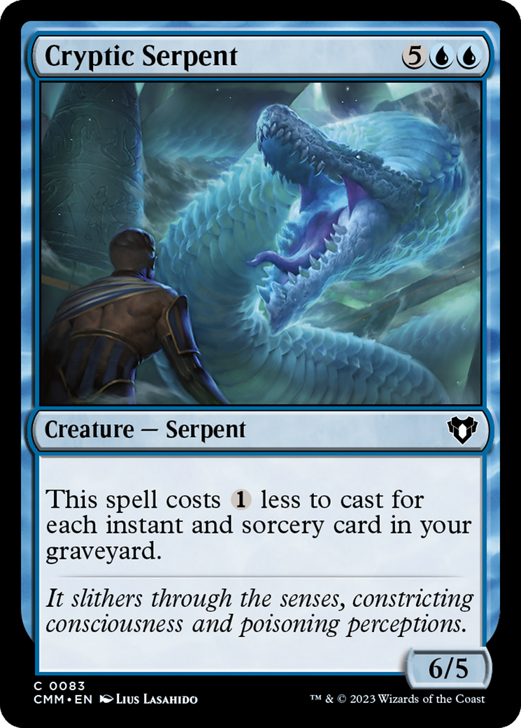 Cryptic Serpent (CMM-083)  Foil - Commander Masters