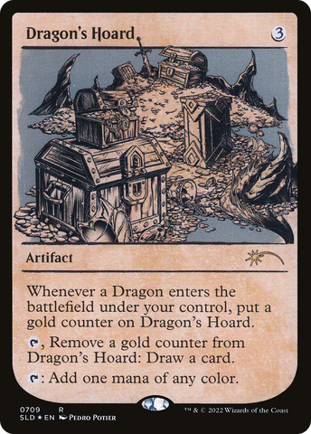 Dragon's Hoard (Showcase) (SLD-709)  Foil - Secret Lair Drop: (Showcase)