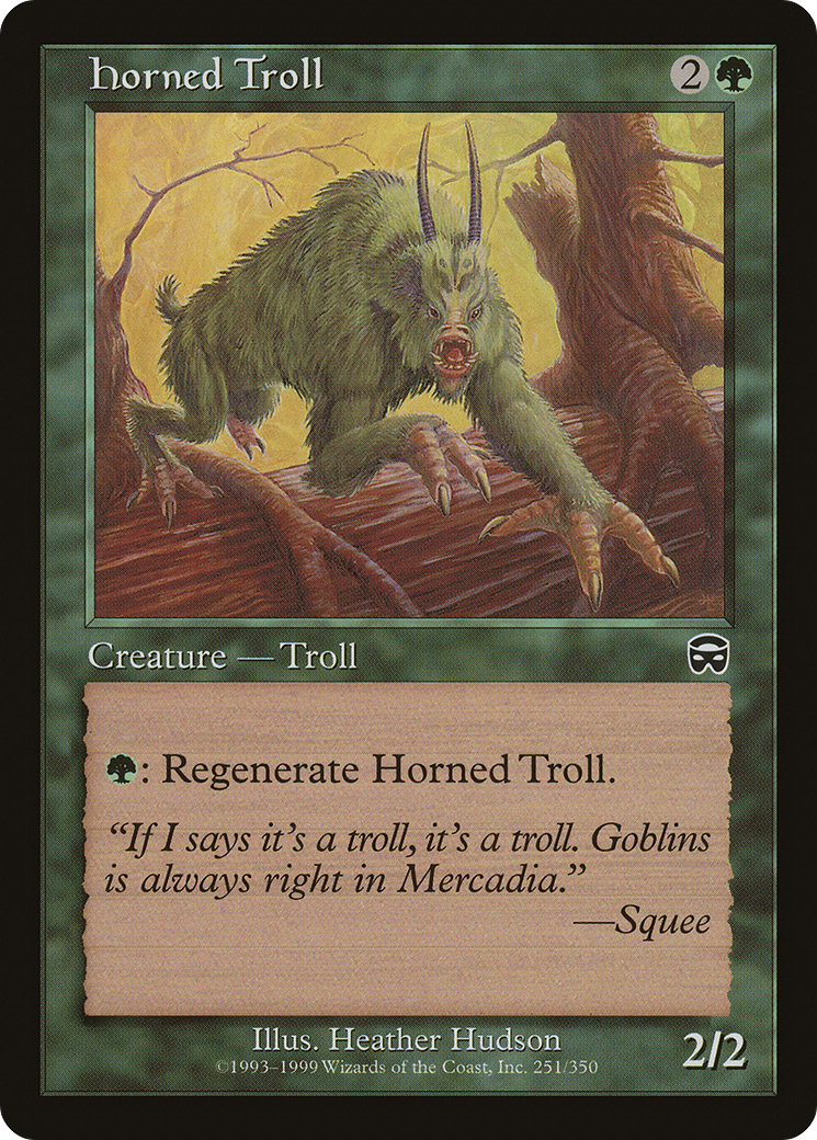 Horned Troll (MMQ-251)  - Mercadian Masques