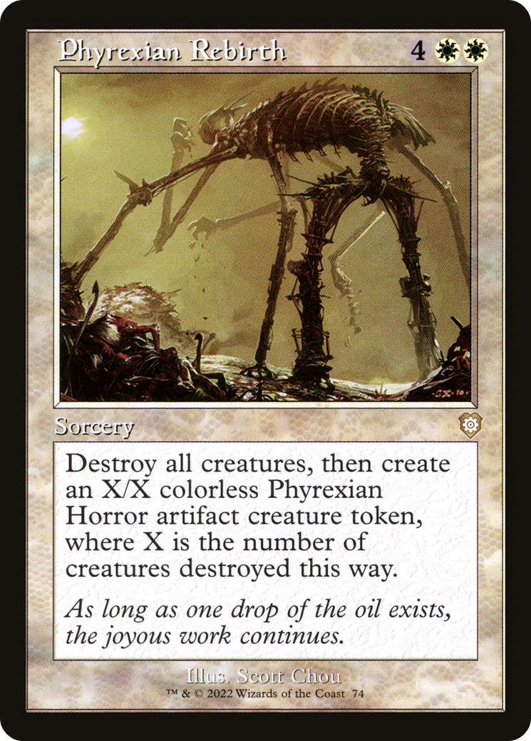 Phyrexian Rebirth (Retro Frame) (BRC-074)  - The Brothers' War Commander