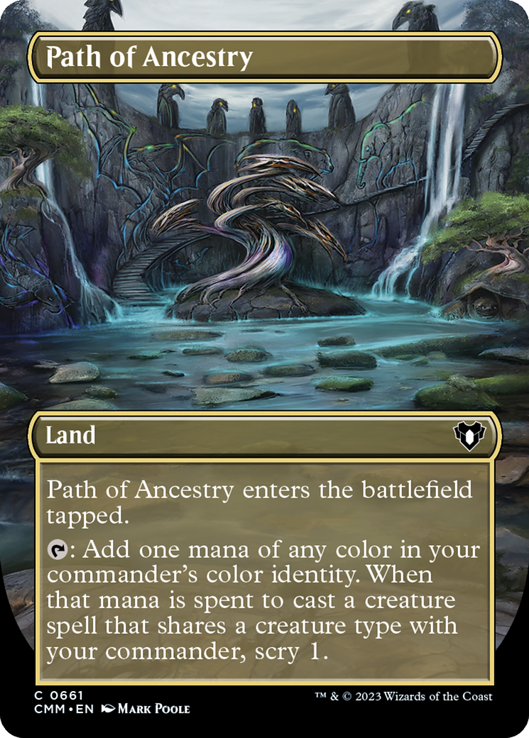 Path of Ancestry (Borderless) (CMM-661)  Foil - Commander Masters