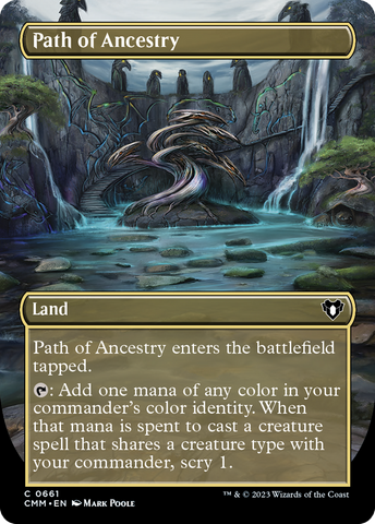 Path of Ancestry (Borderless) (CMM-661)  Foil - Commander Masters