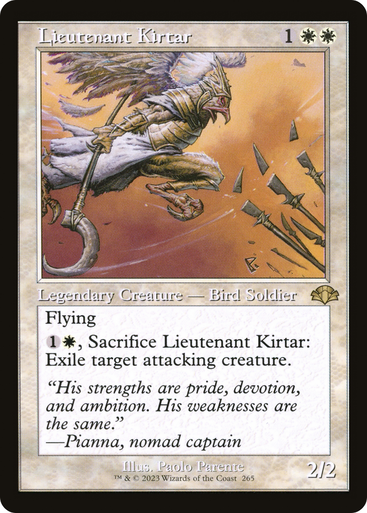Lieutenant Kirtar (Retro Frame) (DMR-265)  - Dominaria Remastered