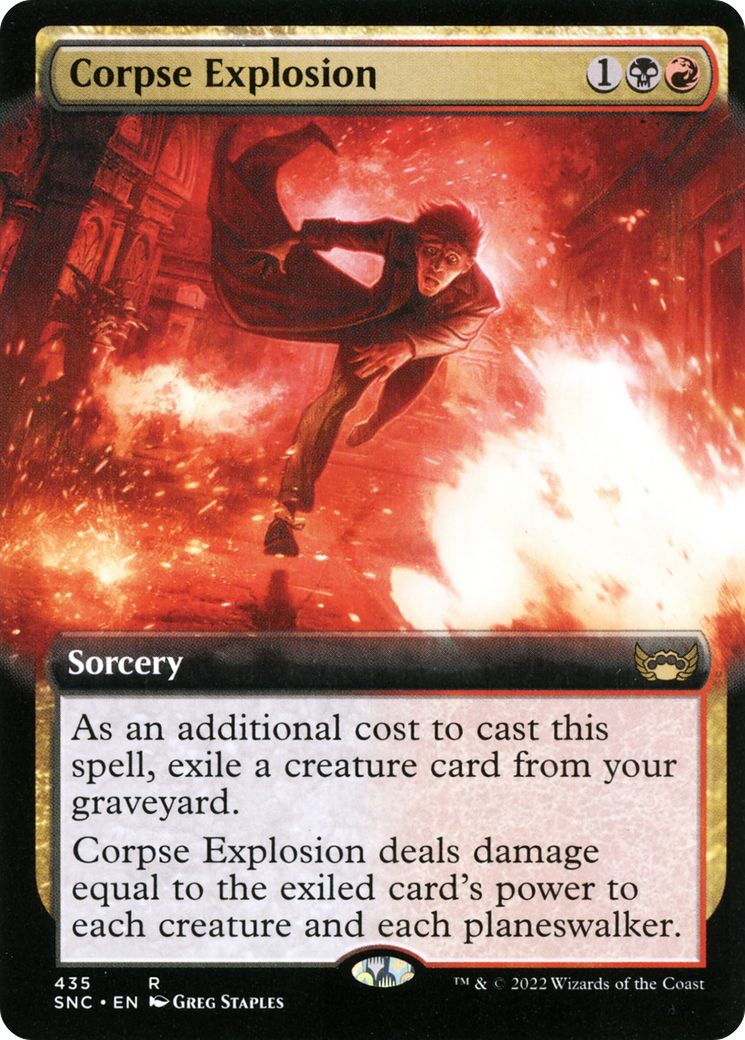 Corpse Explosion (Extended Art) (SNC-435) - Streets of New Capenna: (Extended Art) Foil