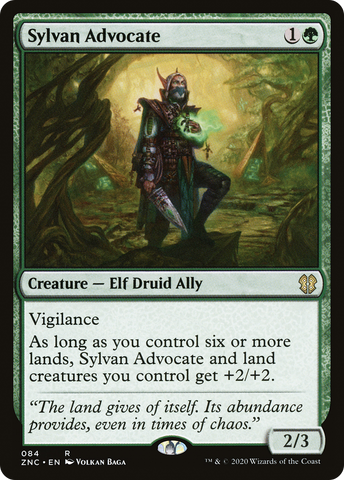 Sylvan Advocate (ZNC-084)  - Zendikar Rising Commander