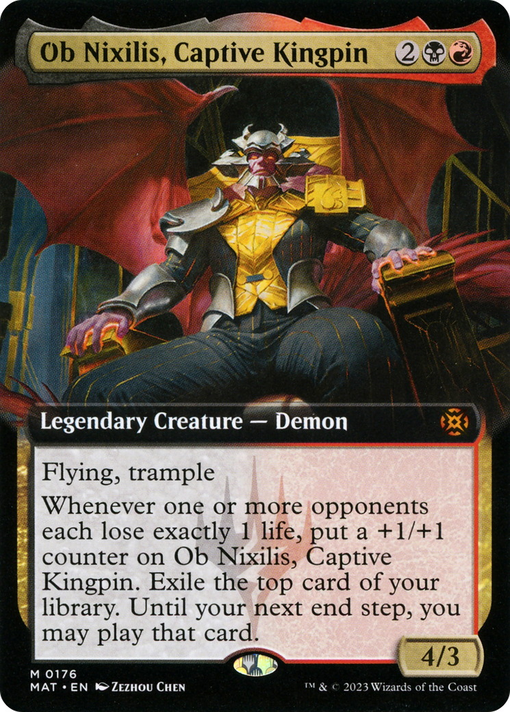 Ob Nixilis, Captive Kingpin (Extended Art) (MAT-176)  - March of the Machine: The Aftermath: (Extended Art)