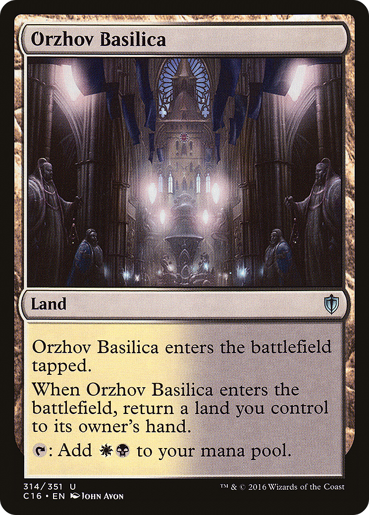 Orzhov Basilica (C16-314)  - Commander 2016