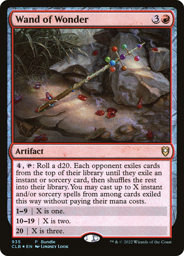 Wand of Wonder (CLB Bundle) (UMP-935)  Foil - Commander Legends: Battle for Baldur's Gate