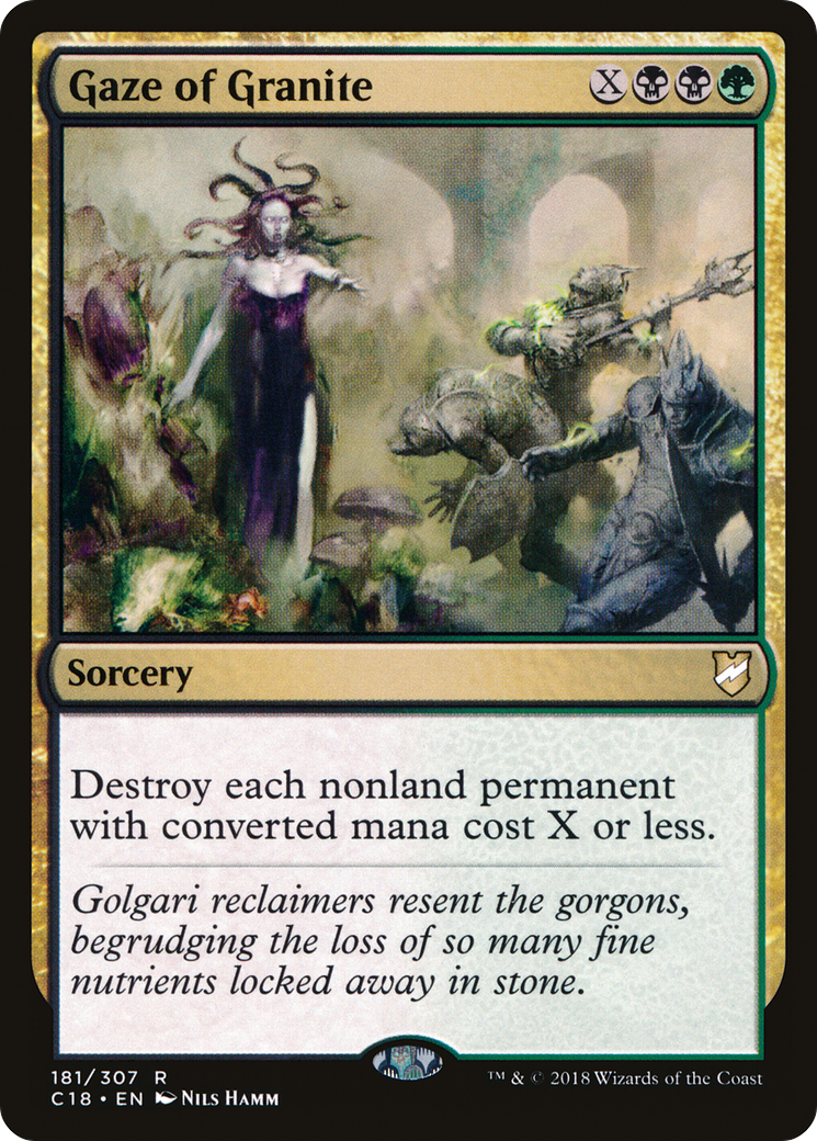Gaze of Granite (C18-181)  - Commander 2018