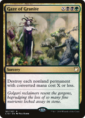 Gaze of Granite (C18-181)  - Commander 2018