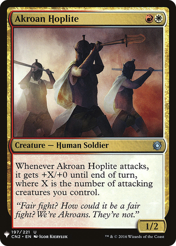 Akroan Hoplite (LIST-197)  - The List