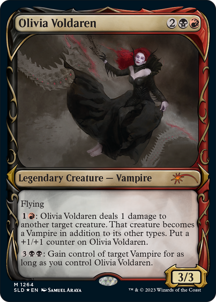 Olivia Voldaren (Halo Foil) (SLD-1264)  Foil - Secret Lair Drop: (Showcase)