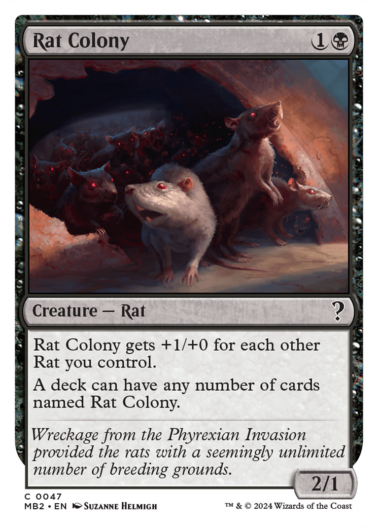 Rat Colony (White Border) (MB2-047)  - Mystery Booster 2