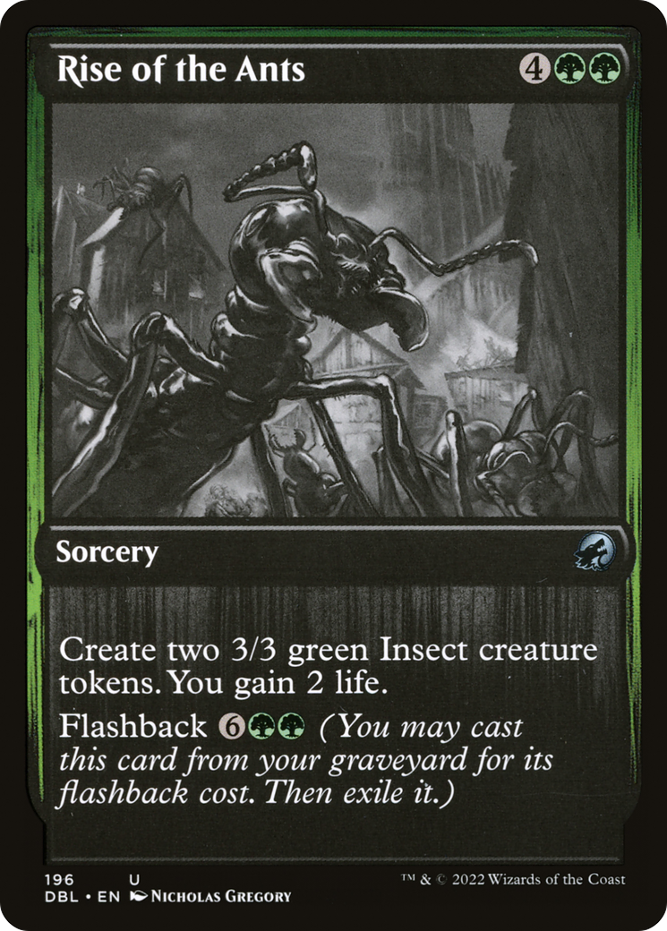 Rise of the Ants (DBL-196)  Foil - Innistrad: Double Feature