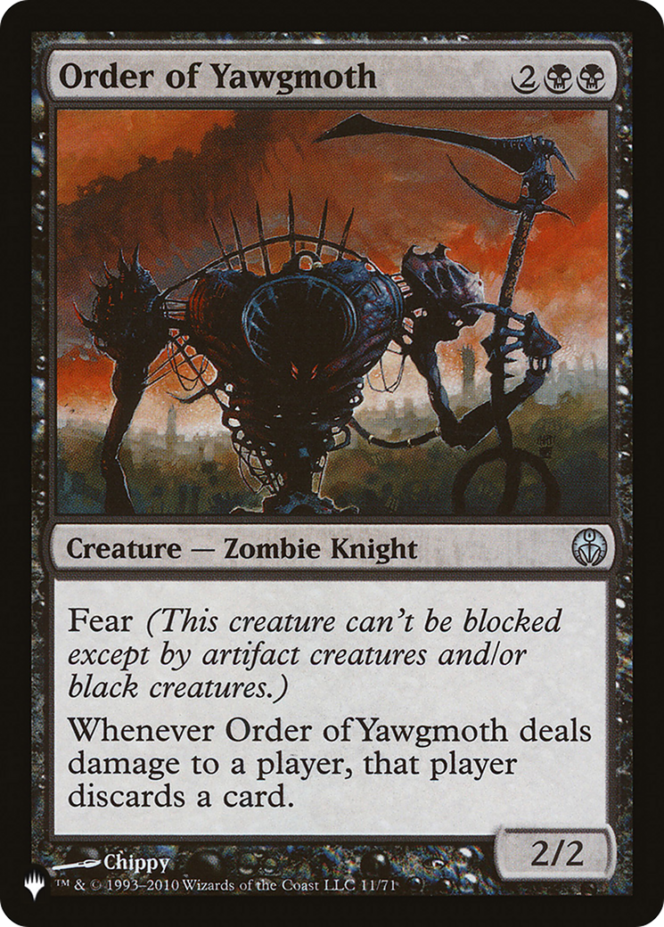 Order of Yawgmoth (LIST-DDE-11)  - The List