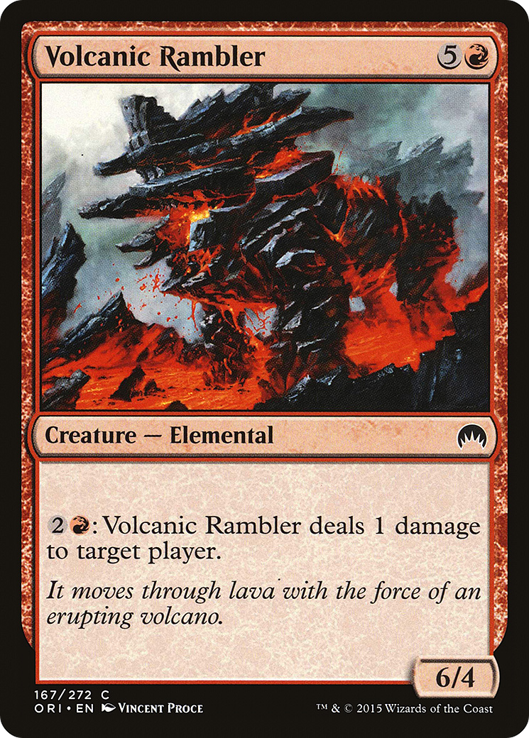 Volcanic Rambler (ORI-167)  Foil - Magic Origins