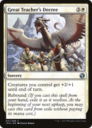 Great Teacher's Decree (IMA-021)  Foil - Iconic Masters