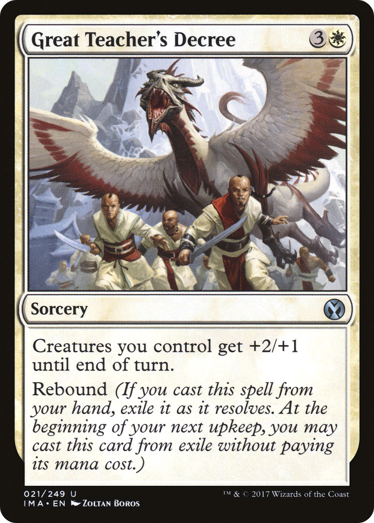 Great Teacher's Decree (IMA-021)  - Iconic Masters