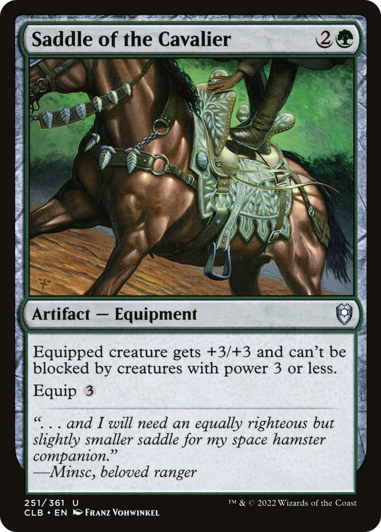 Saddle of the Cavalier (CLB-251)  Foil - Commander Legends: Battle for Baldur's Gate