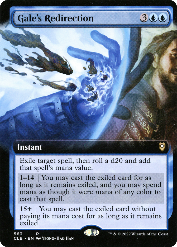 Gale's Redirection (Extended Art) (CLB-563)  - Commander Legends: Battle for Baldur's Gate: (Extended Art)
