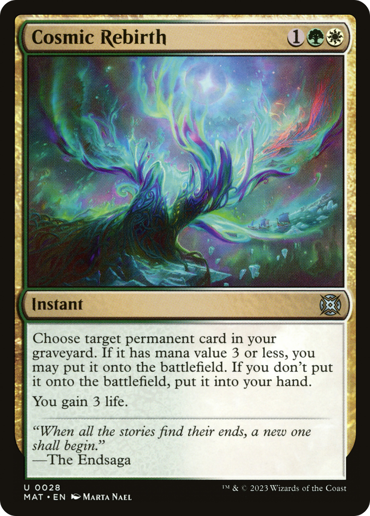 Cosmic Rebirth (MAT-028)  Foil - March of the Machine: The Aftermath