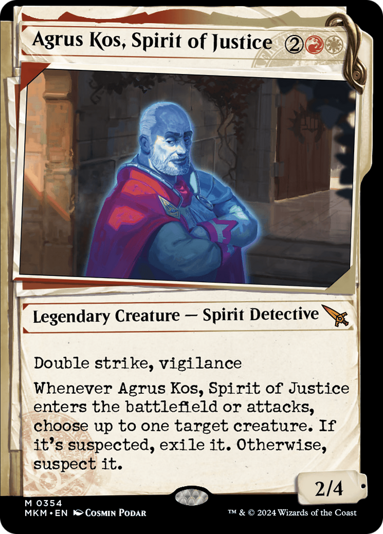 Agrus Kos, Spirit of Justice (Showcase) (MKM-354)  - Murders at Karlov Manor: (Showcase)