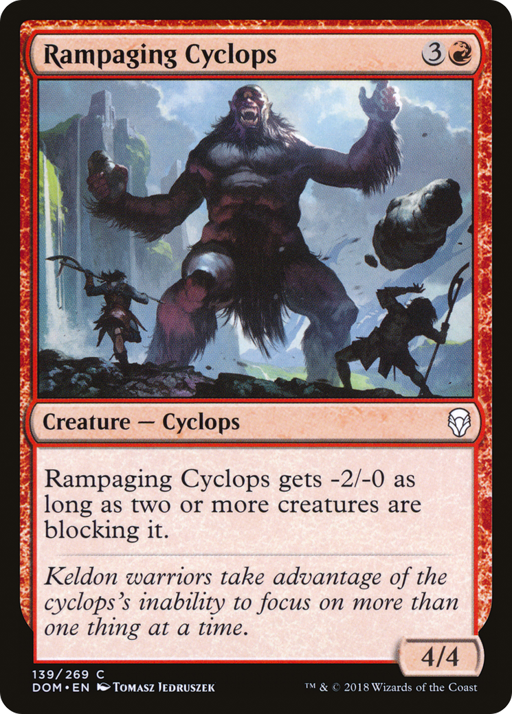 Rampaging Cyclops (DOM-139)  - Dominaria