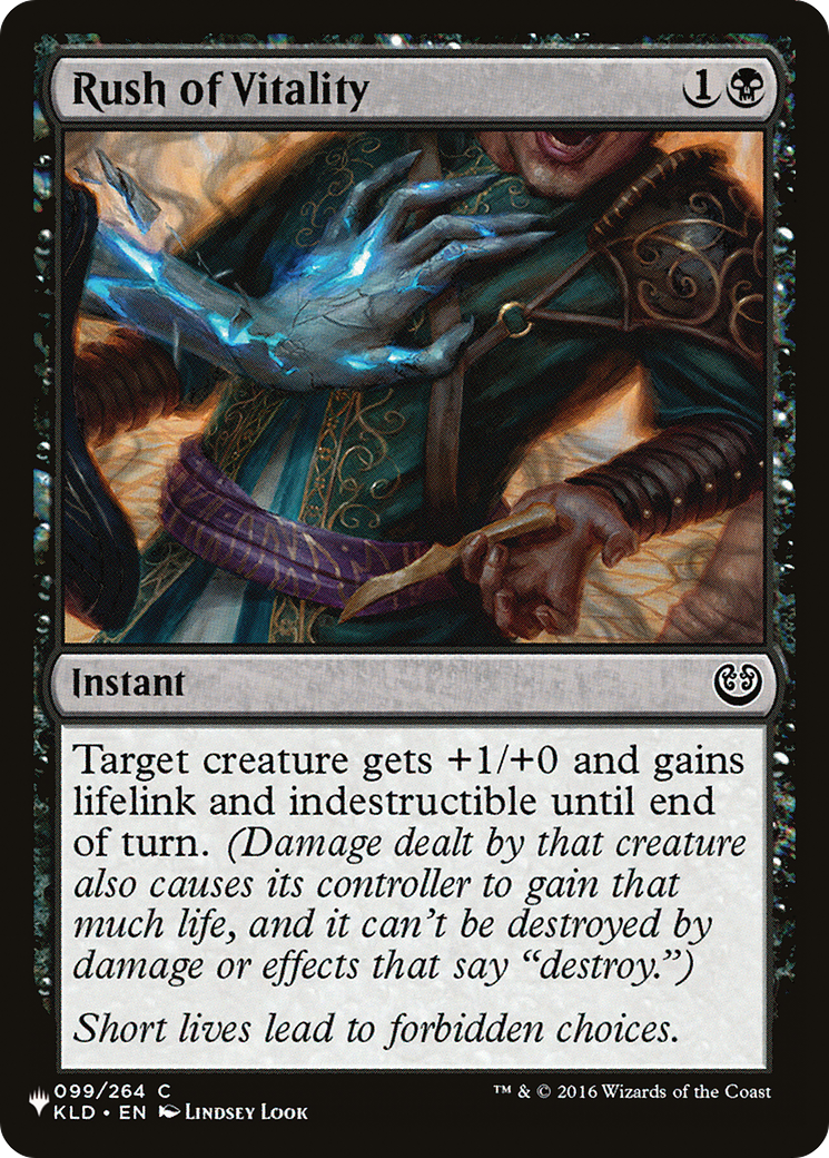 Rush of Vitality (LIST-KLD-99)  - The List
