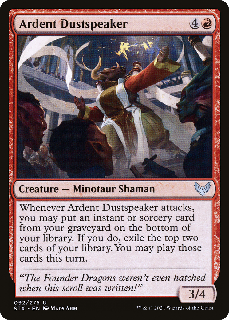 Ardent Dustspeaker (STX-092)  Foil - Strixhaven: School of Mages