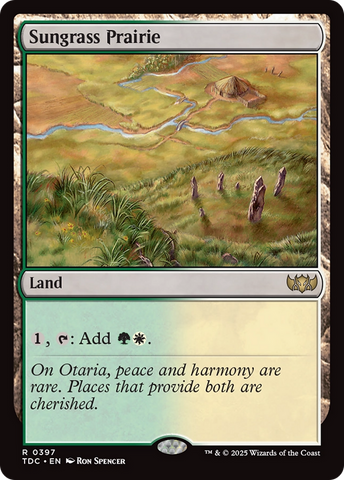 Sungrass Prairie (TDC-397) - Commander: Tarkir: Dragonstorm