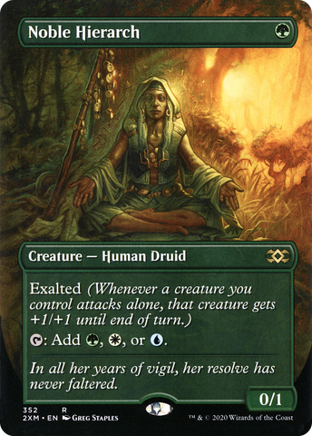 Noble Hierarch (Borderless) (2XM-352)  - Double Masters