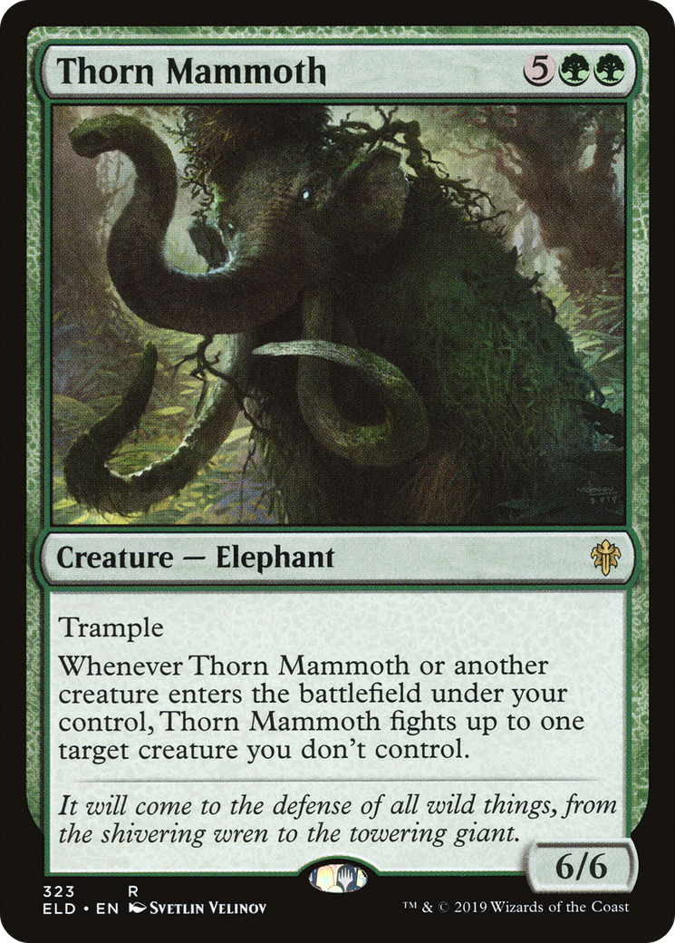 Thorn Mammoth (ELD-323)  - Throne of Eldraine