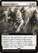 Valiant Endeavor (Extended Art) (AFC-282)  - Forgotten Realms Commander: (Extended Art)