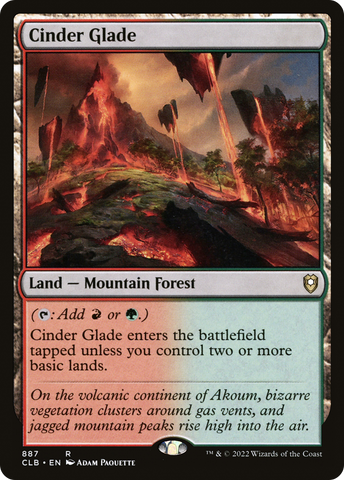 Cinder Glade (CLB-887)  - Commander Legends: Battle for Baldur's Gate