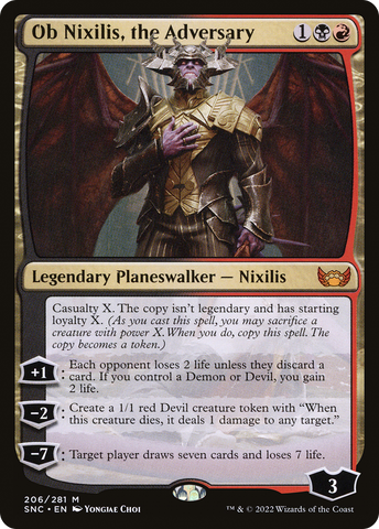 Ob Nixilis, the Adversary (SNC-206)  Foil - Streets of New Capenna