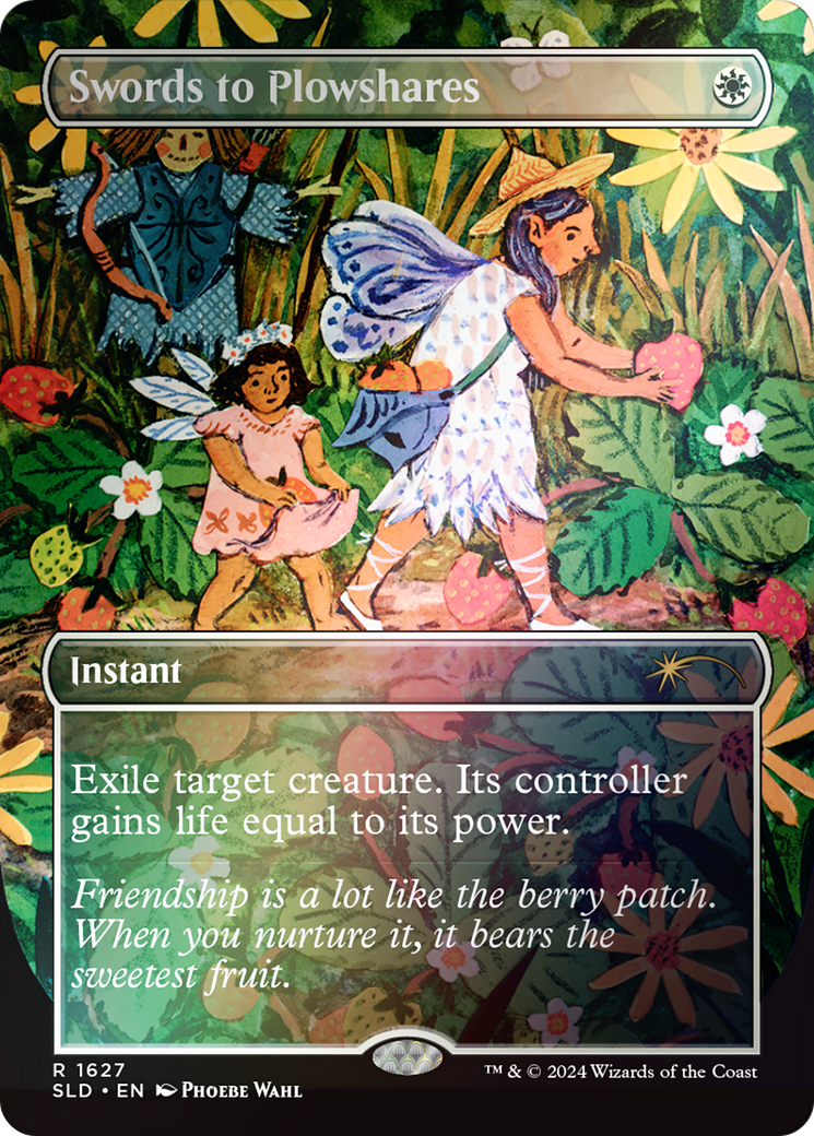 Swords to Plowshares (1627) (Rainbow Foil) (SLD-1627)  Foil - Secret Lair Drop (Borderless)