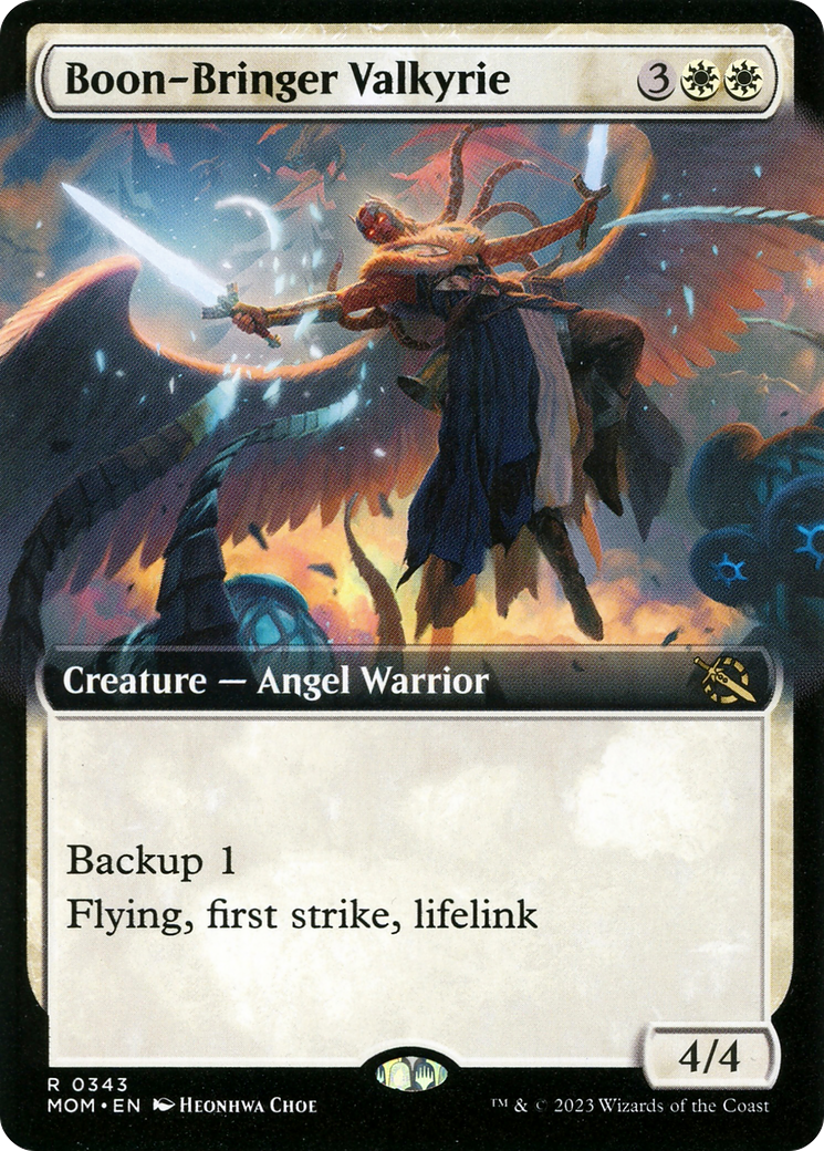 Boon-Bringer Valkyrie (Extended Art) (MOM-343)  Foil - March of the Machine: (Extended Art)
