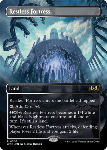 Restless Fortress (Borderless) (WOE-305)  Foil - Wilds of Eldraine