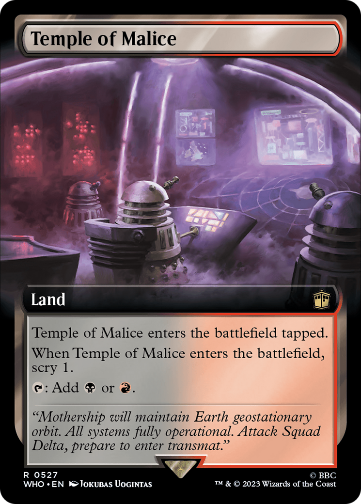 Temple of Malice (Extended Art) (WHO-527)  Foil - Doctor Who: (Extended Art)