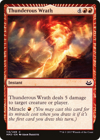 Thunderous Wrath (MM3-113)  - Modern Masters 2017
