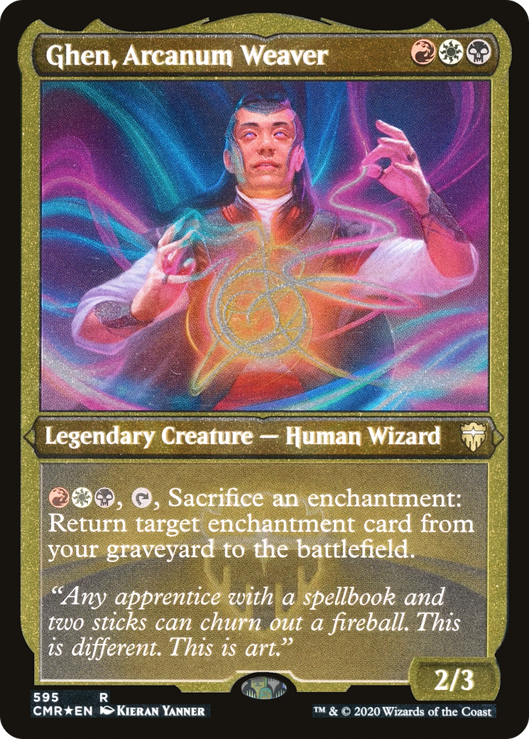 Ghen, Arcanum Weaver (Foil Etched) (CMR-595)  Foil - Commander Legends